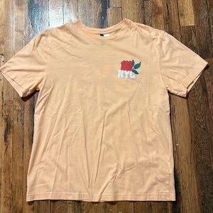 NYC Floral T-shirt - (Pink/Orange, Medium)